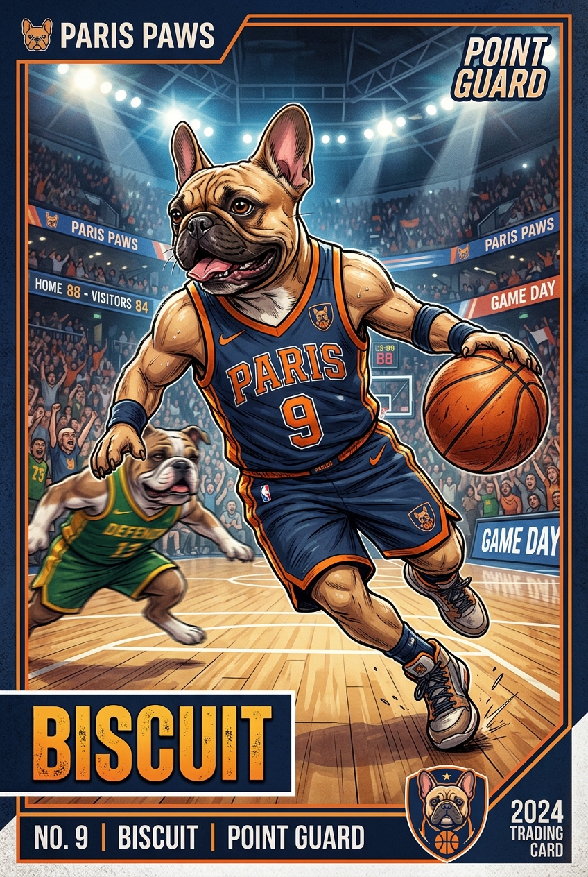 Biscuit trading card